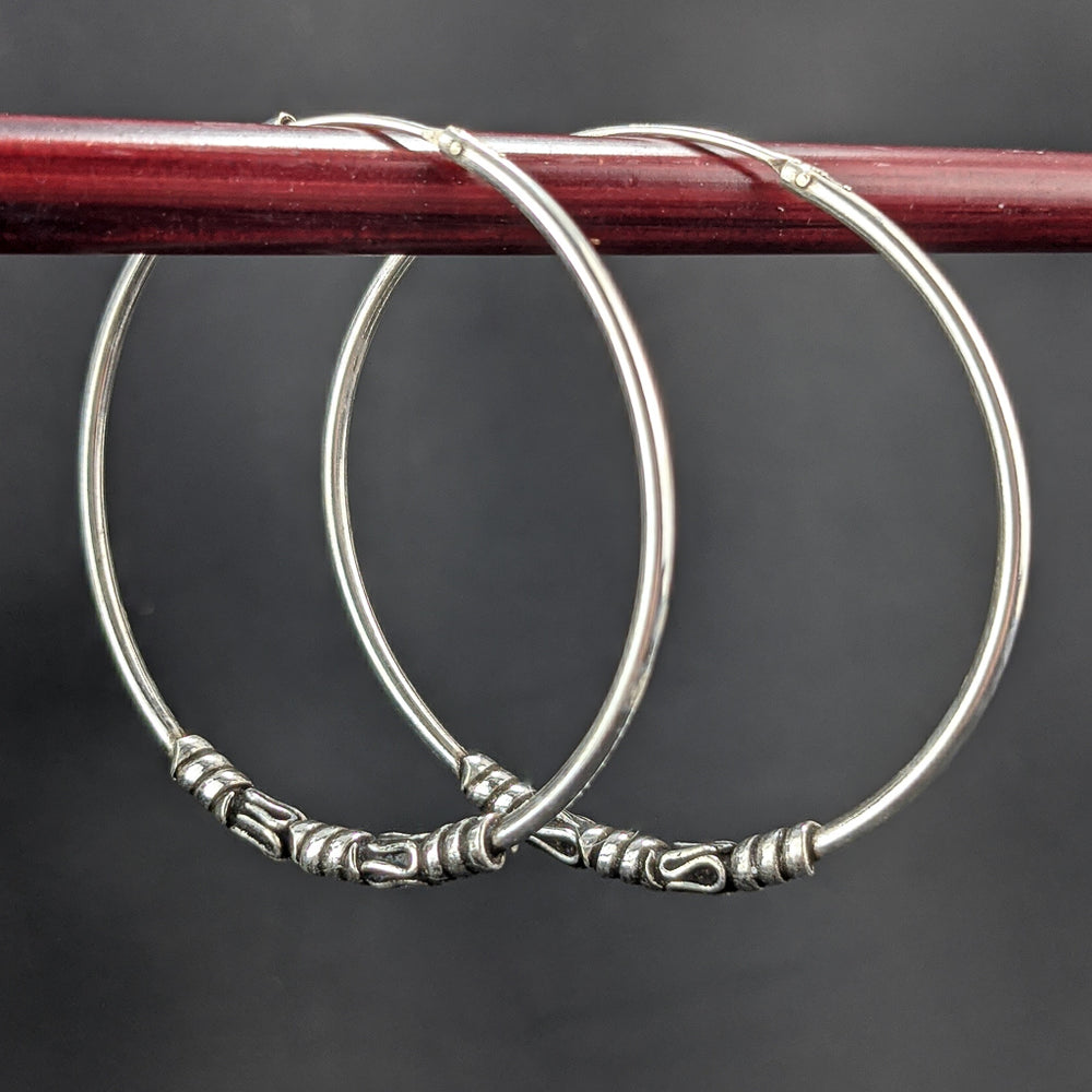 Traditional Thai Hoop Earrings