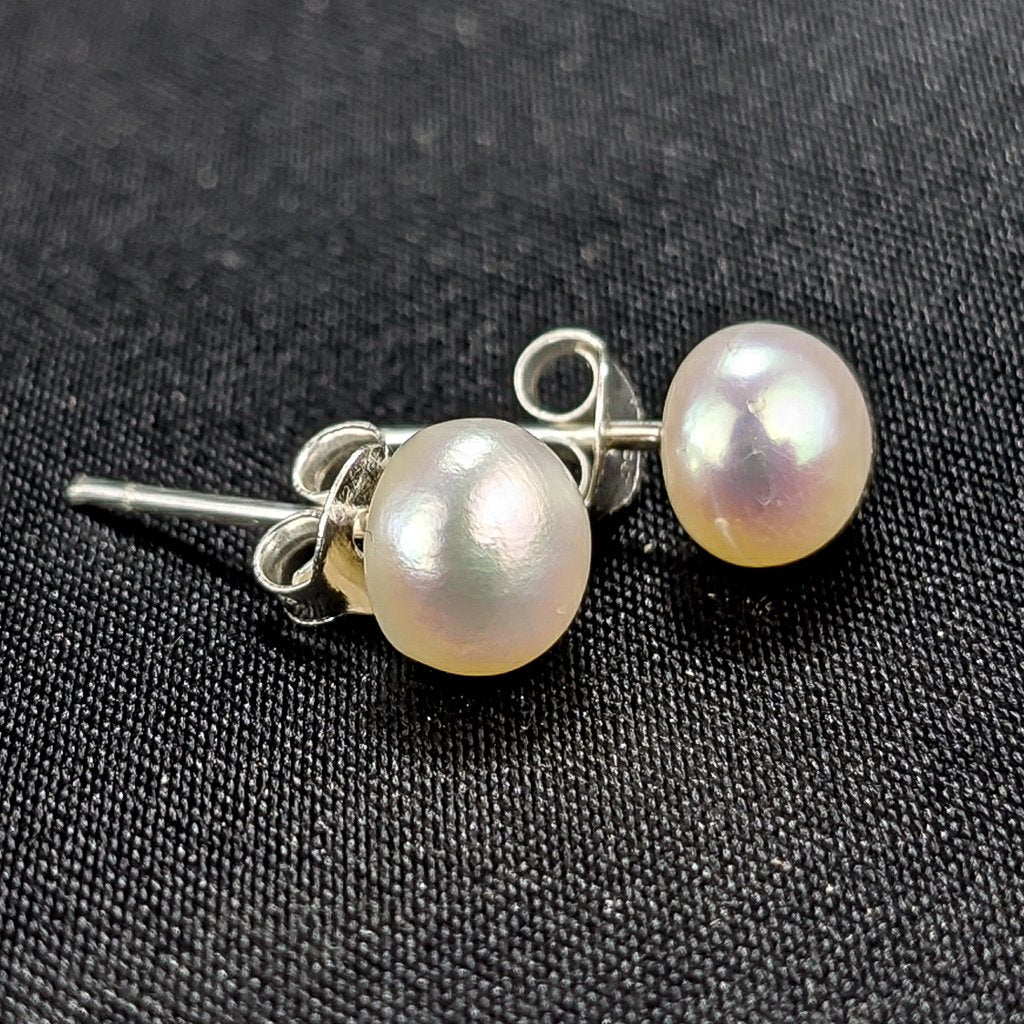 Mini Pearl Stud Earrings