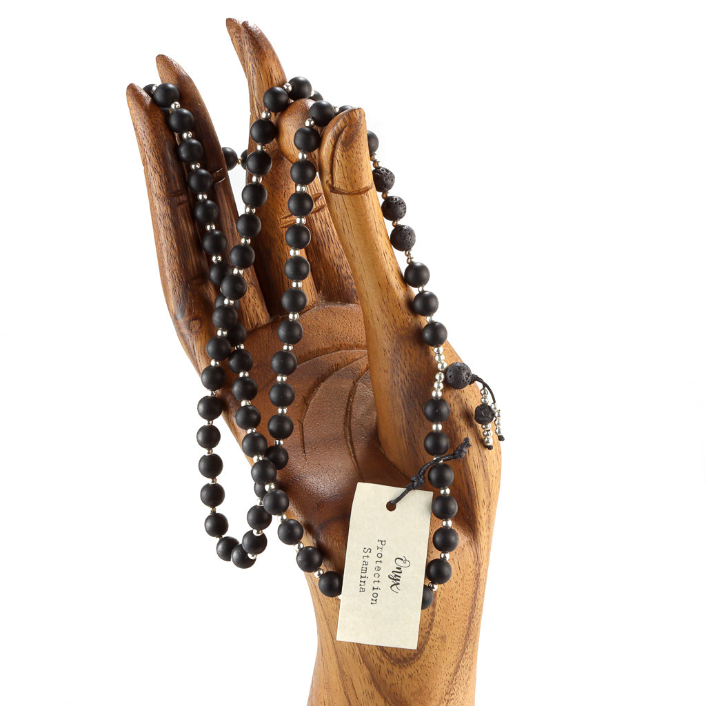 Onyx Mala Necklace - 8mm Beads