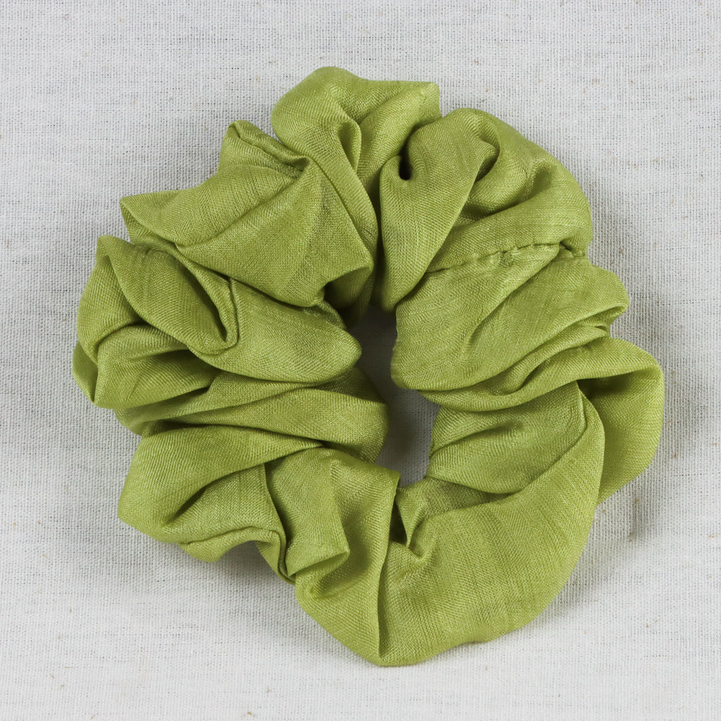 Silk Scrunchies - Lime