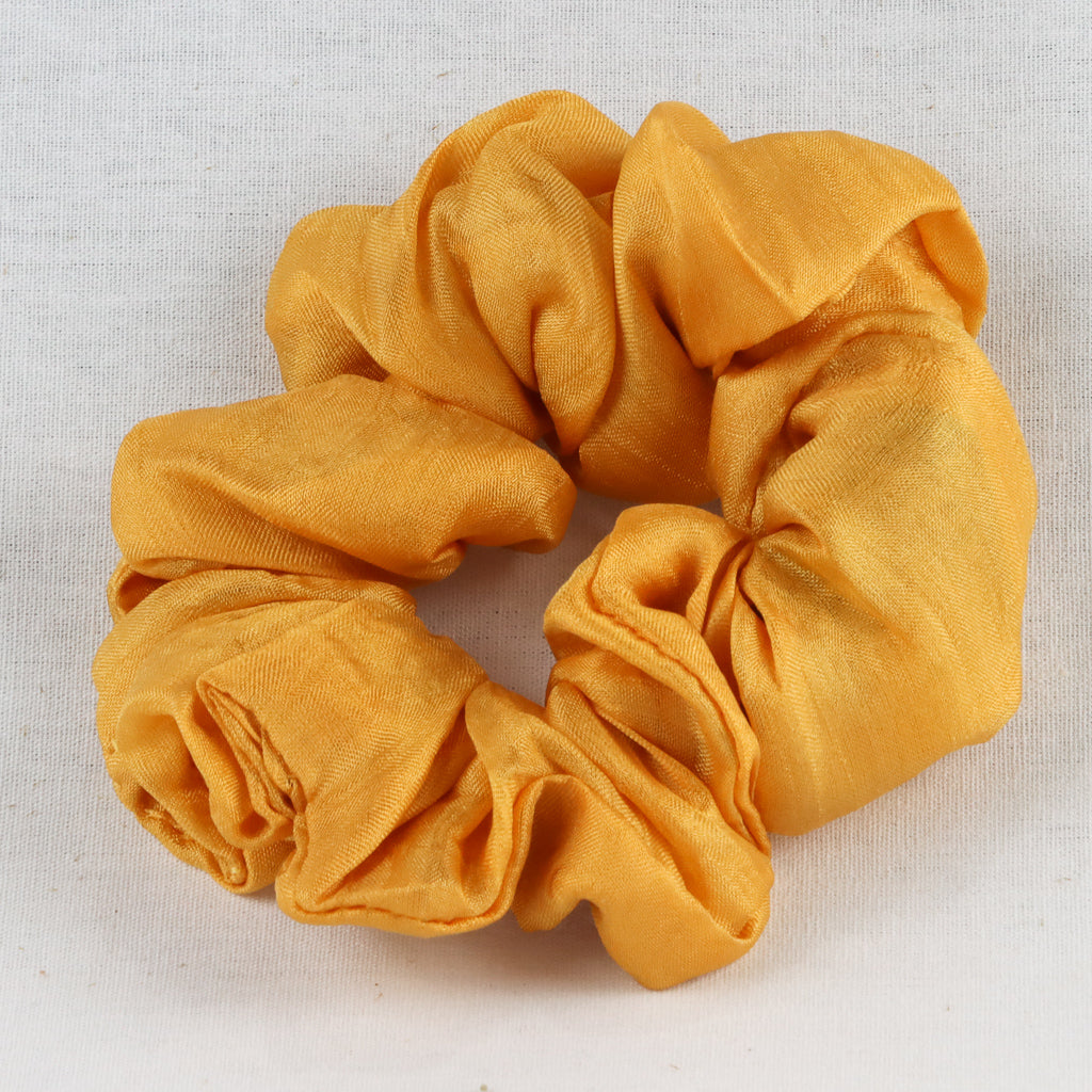 Silk Scrunchies - Mustard