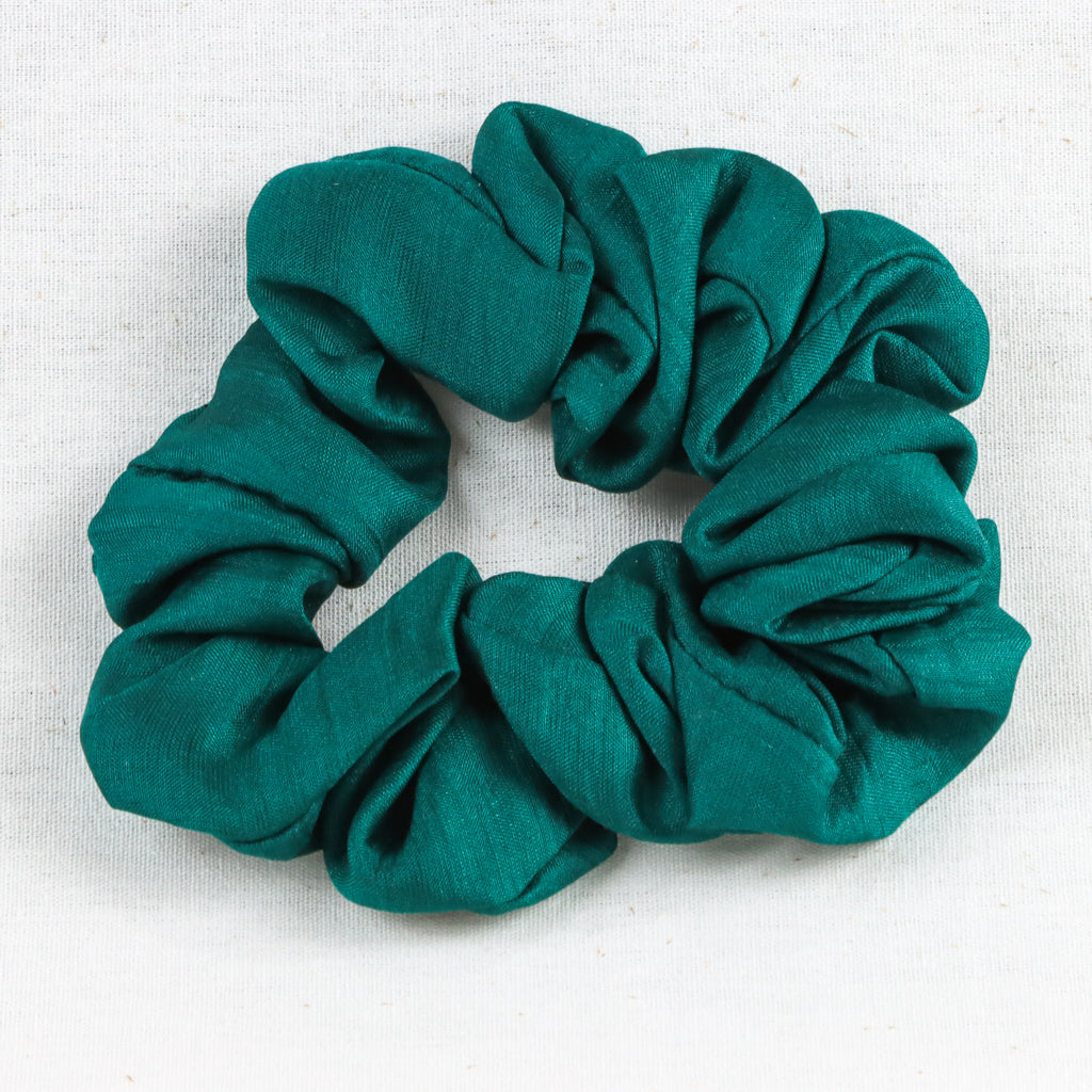 Silk Scrunchies - Sea Green