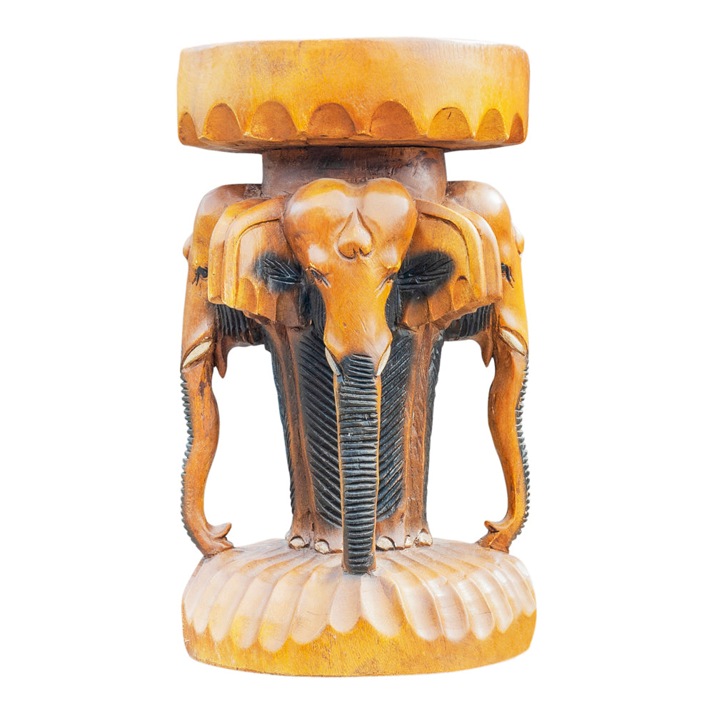 4 Elephant Heads Stool