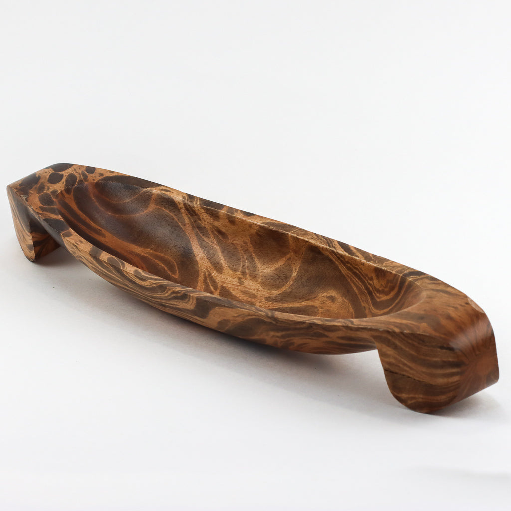 Mango Wood Bread Tray - 4" x 16" (Old Wood)