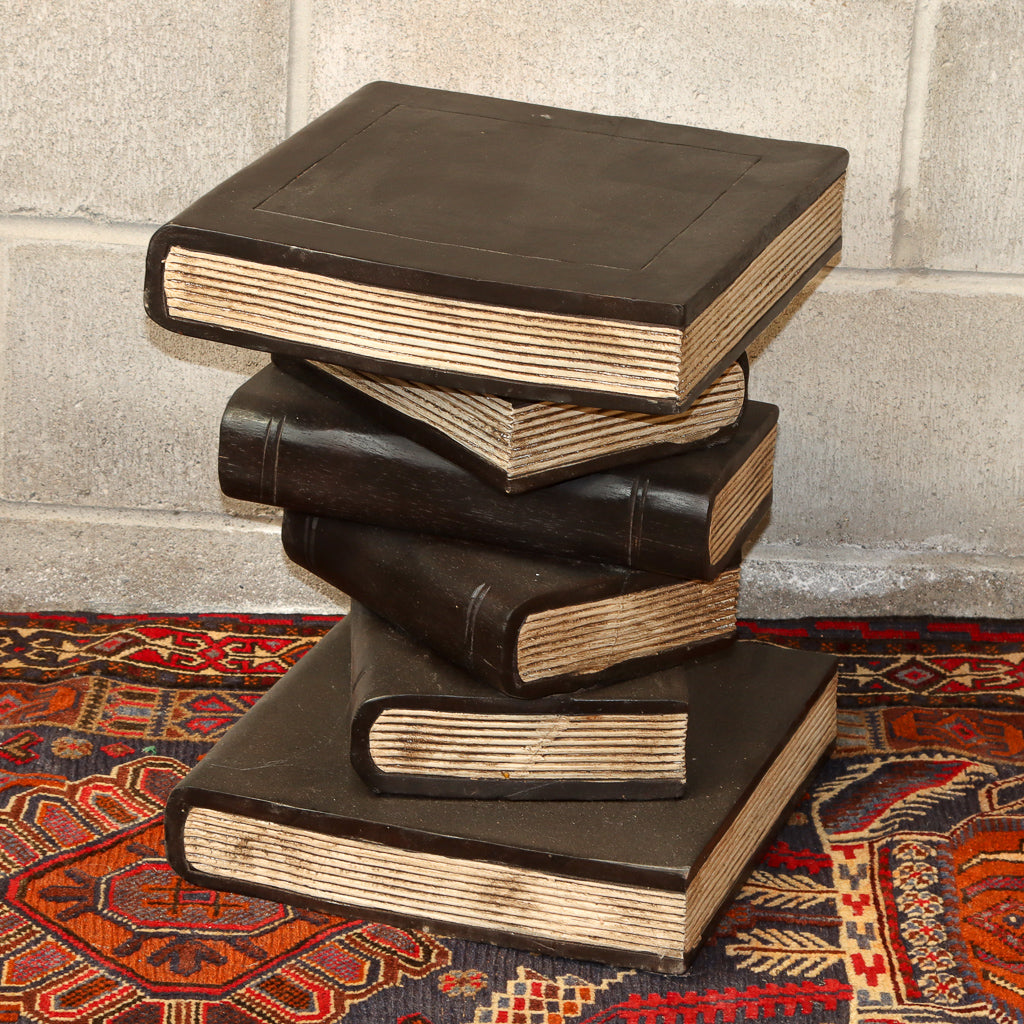 Stacked Book Side Table