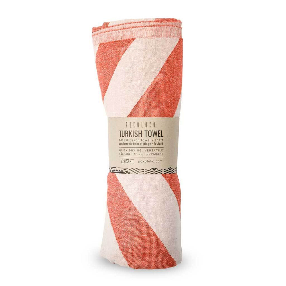 Turkish Towel - Chevron - Mandarin