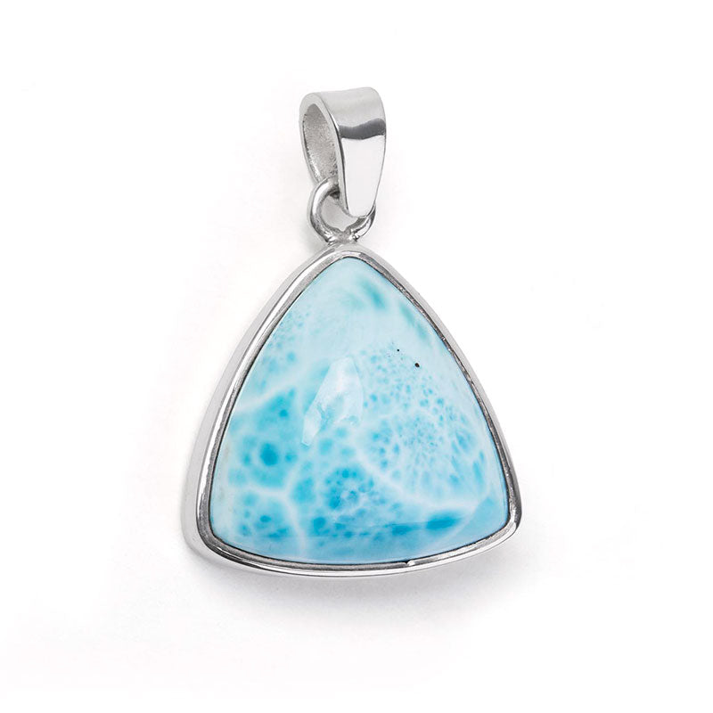 Trillion Trinitaria Larimar Pendant