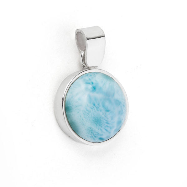 Pendentif rond Trinitaria Larimar - Moyen