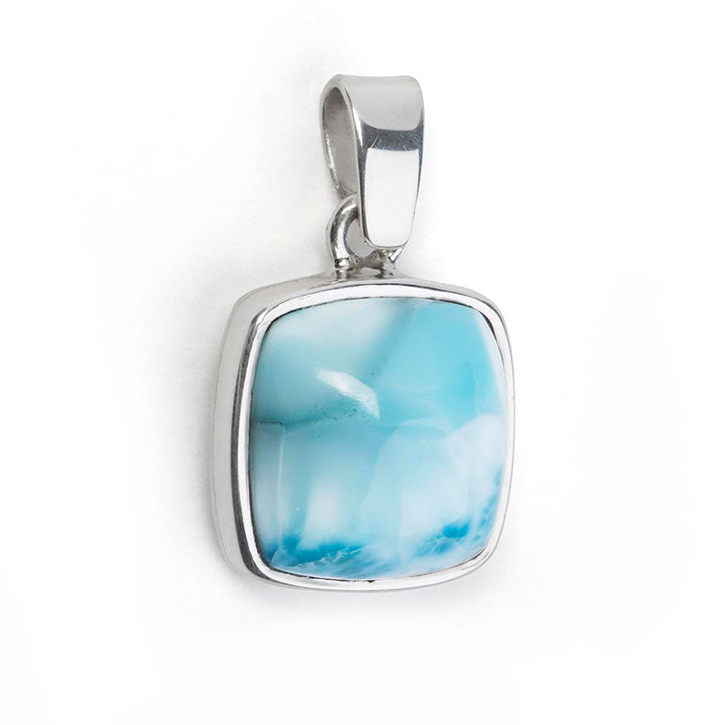 Square Trinitaria Larimar Pendant