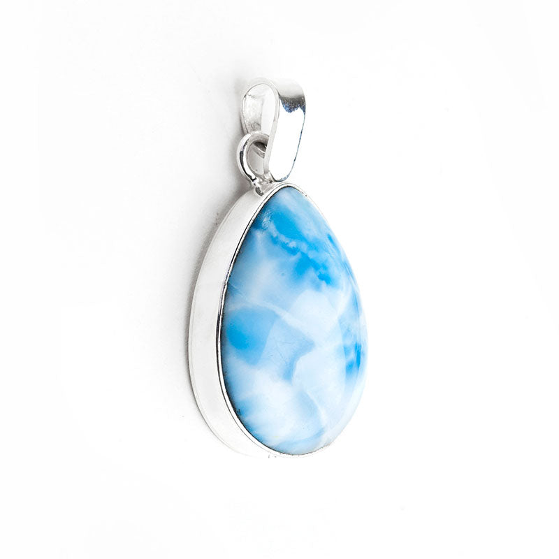 Teardrop Trinitaria Larimar Pendant