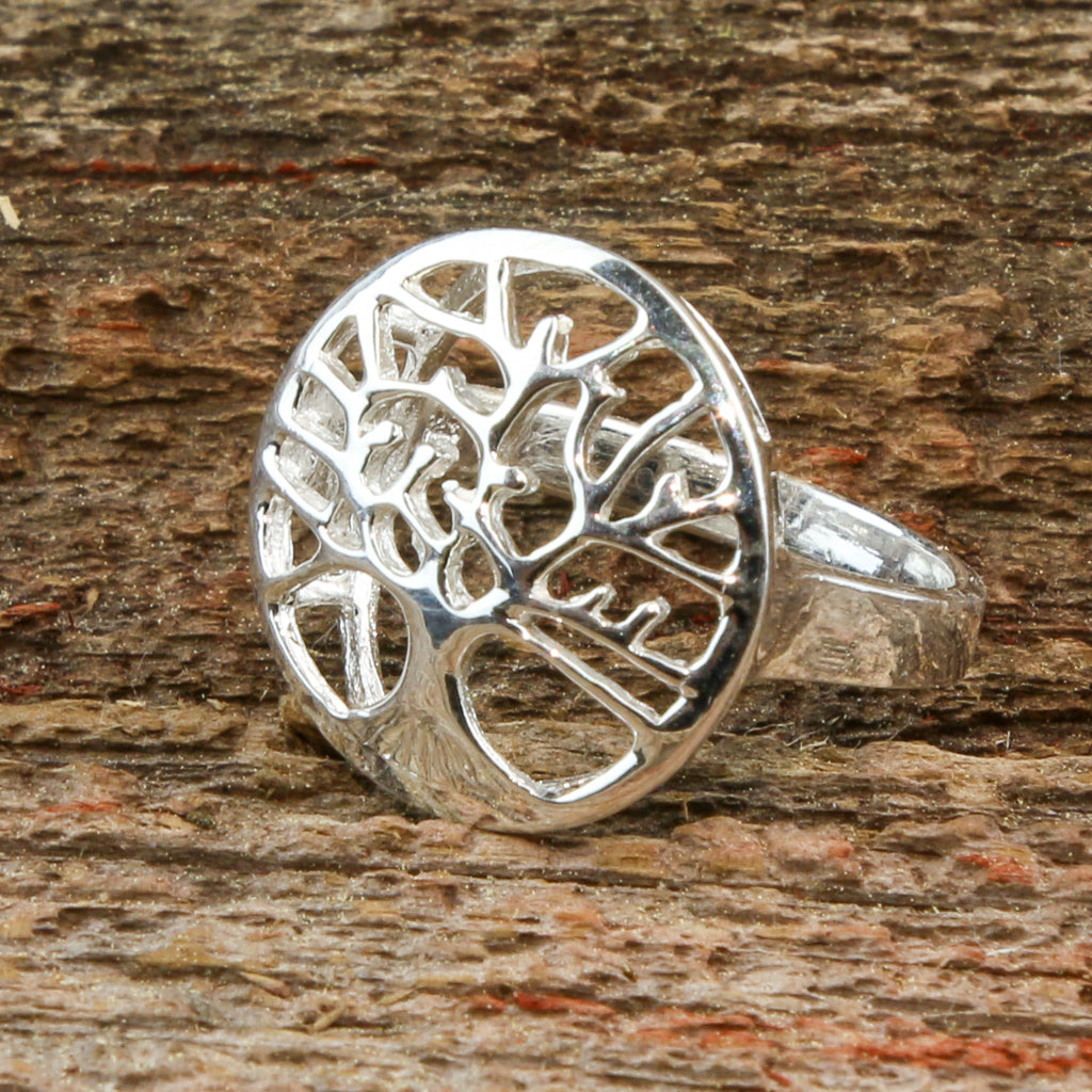 Thai Sterling Silver Tree of Life Ring