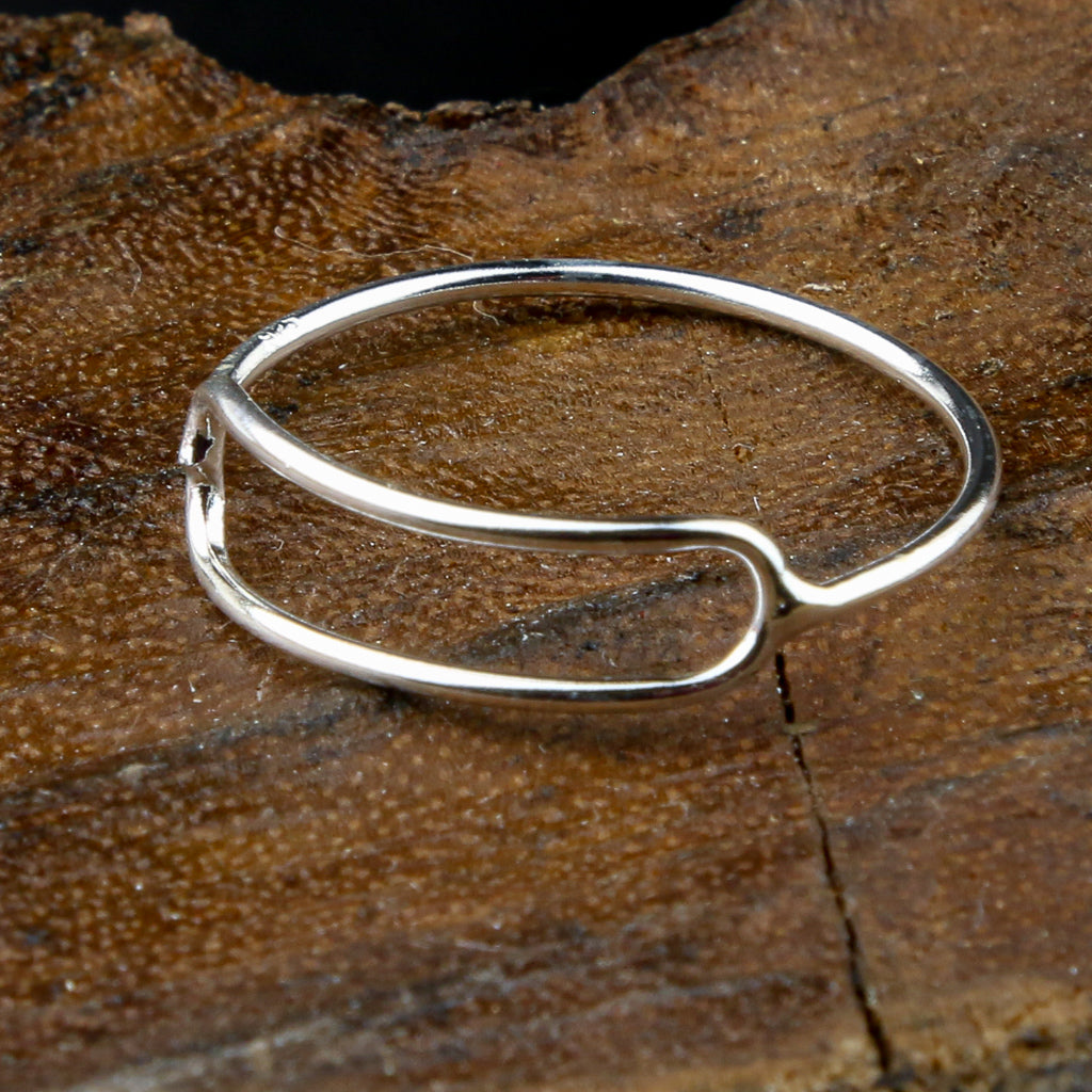 Thai Open Oval Sterling Silver Ring