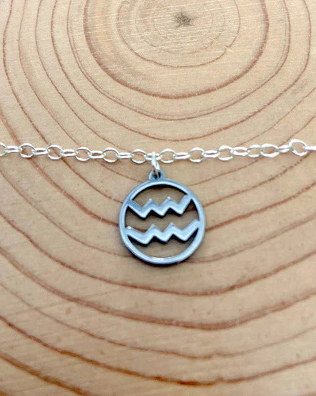 Aquarius Zodiac Charm Bracelet