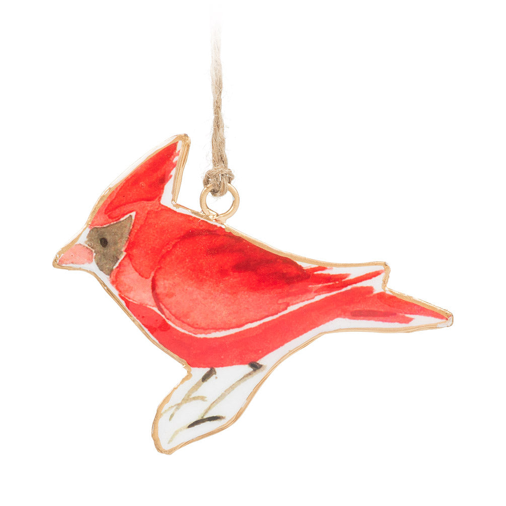 Metal Cardinal Ornament