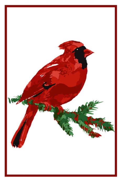 Cardinal, Flour Sack Kitchen Towel, Set of 2