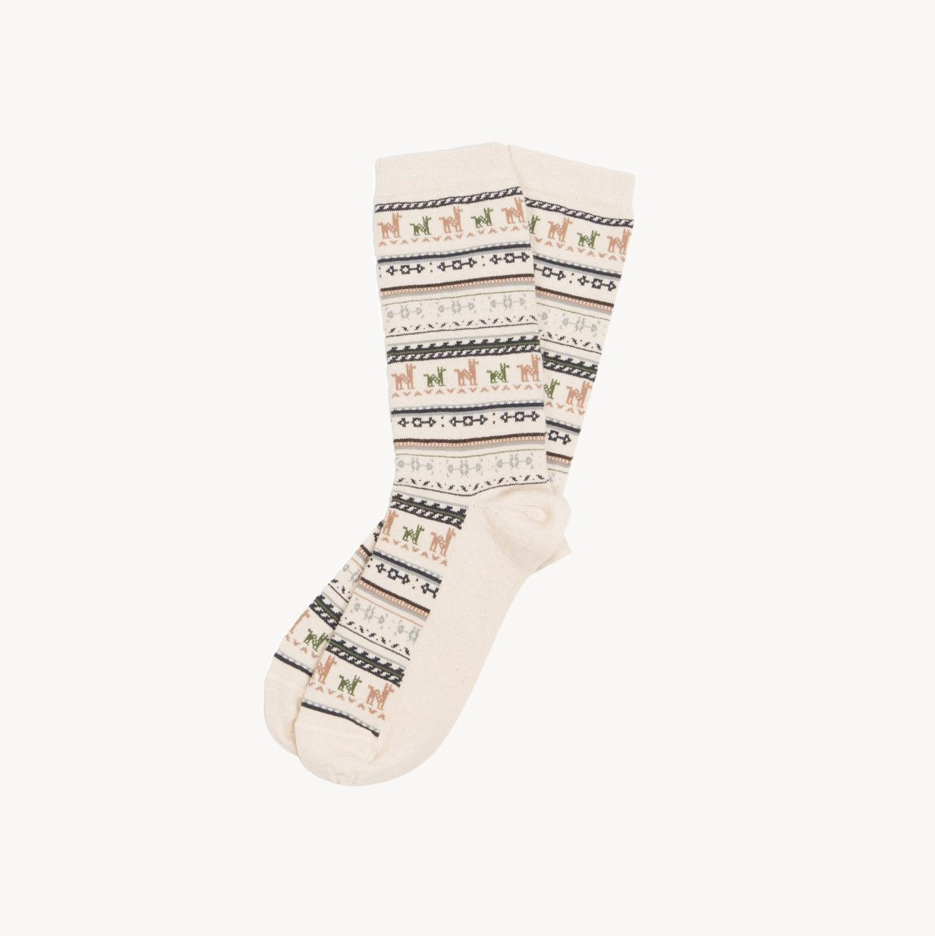 Print Socks- White